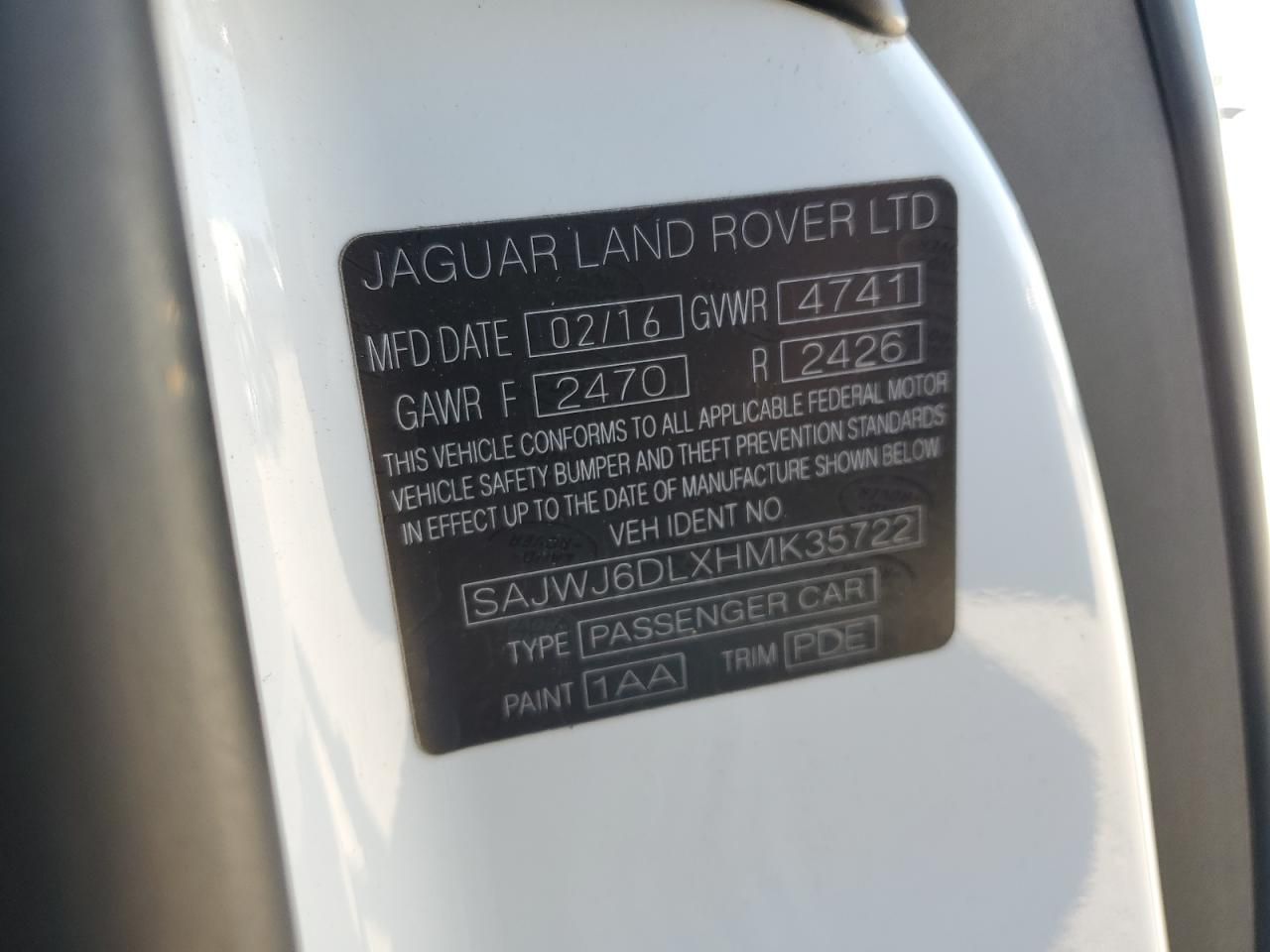 2017 Jaguar F-type r