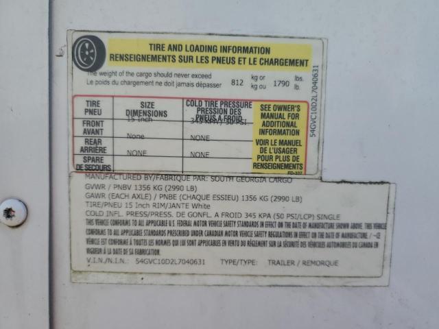 2020 South Georgia Cargo Enclosed Cargo Trailer