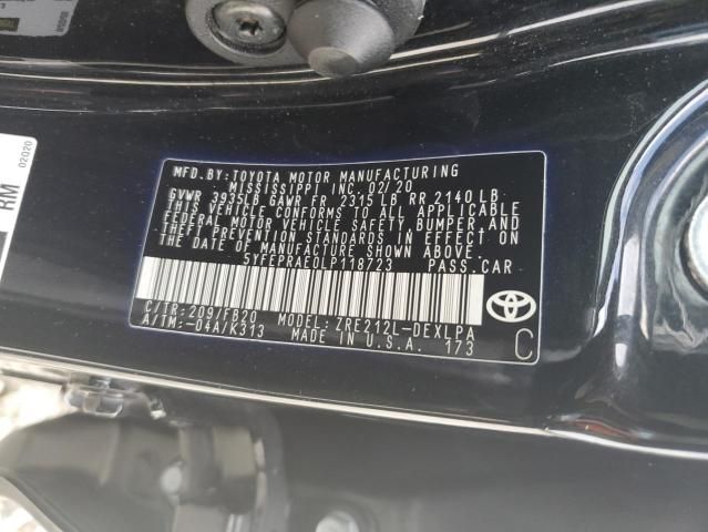 2020 Toyota Corolla le