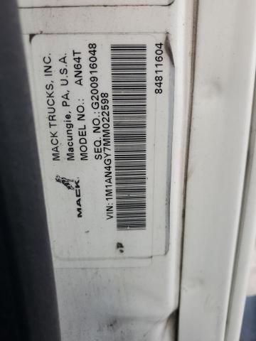 2021 Mack Anthem Semi Truck