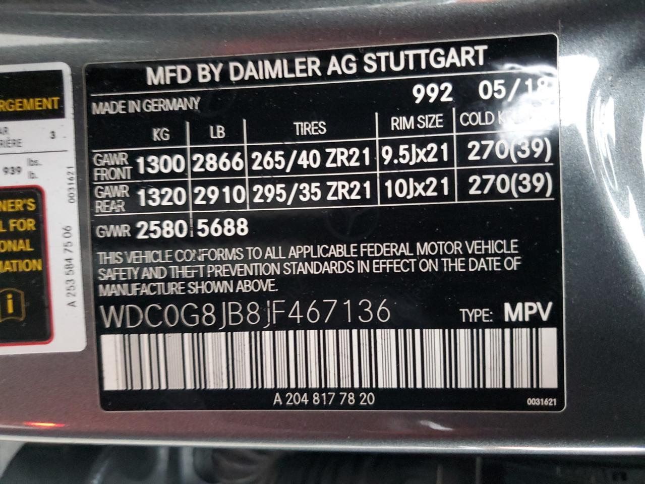 2018 Mercedes-Benz Glc 63 4matic amg