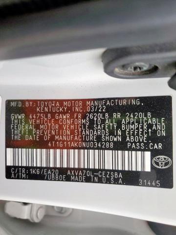 2022 Toyota Camry se