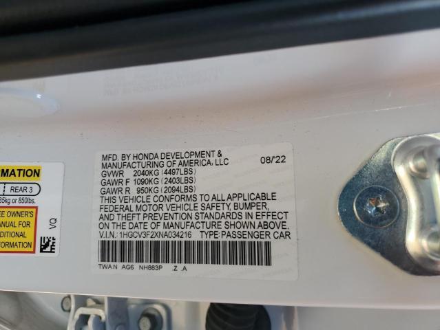 2022 Honda Accord Hybrid Sport