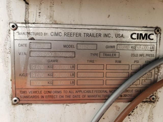 2025 Cimc 1RBR5305 Refrigerated Van Trailer