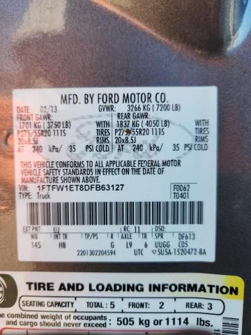 2013 Ford F150 Supercrew
