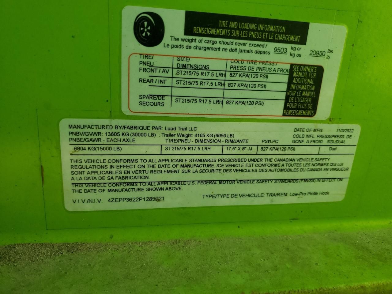 2023 Load Trail Equipment Trailer