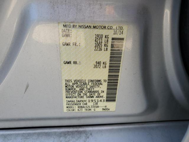 2015 Niss Altima 2.5 s