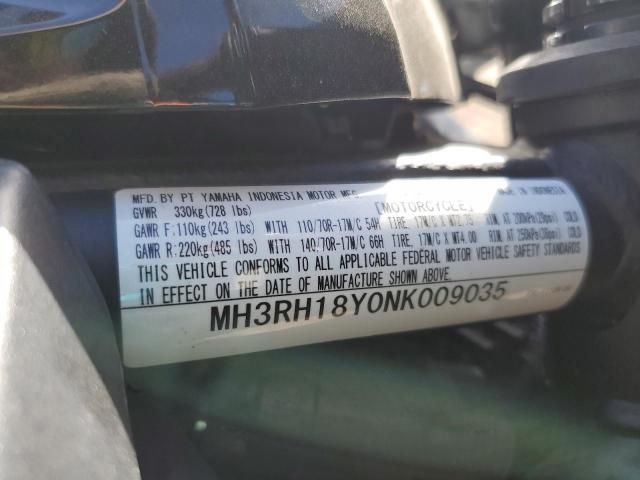 2022 Yamaha YZFR3 A