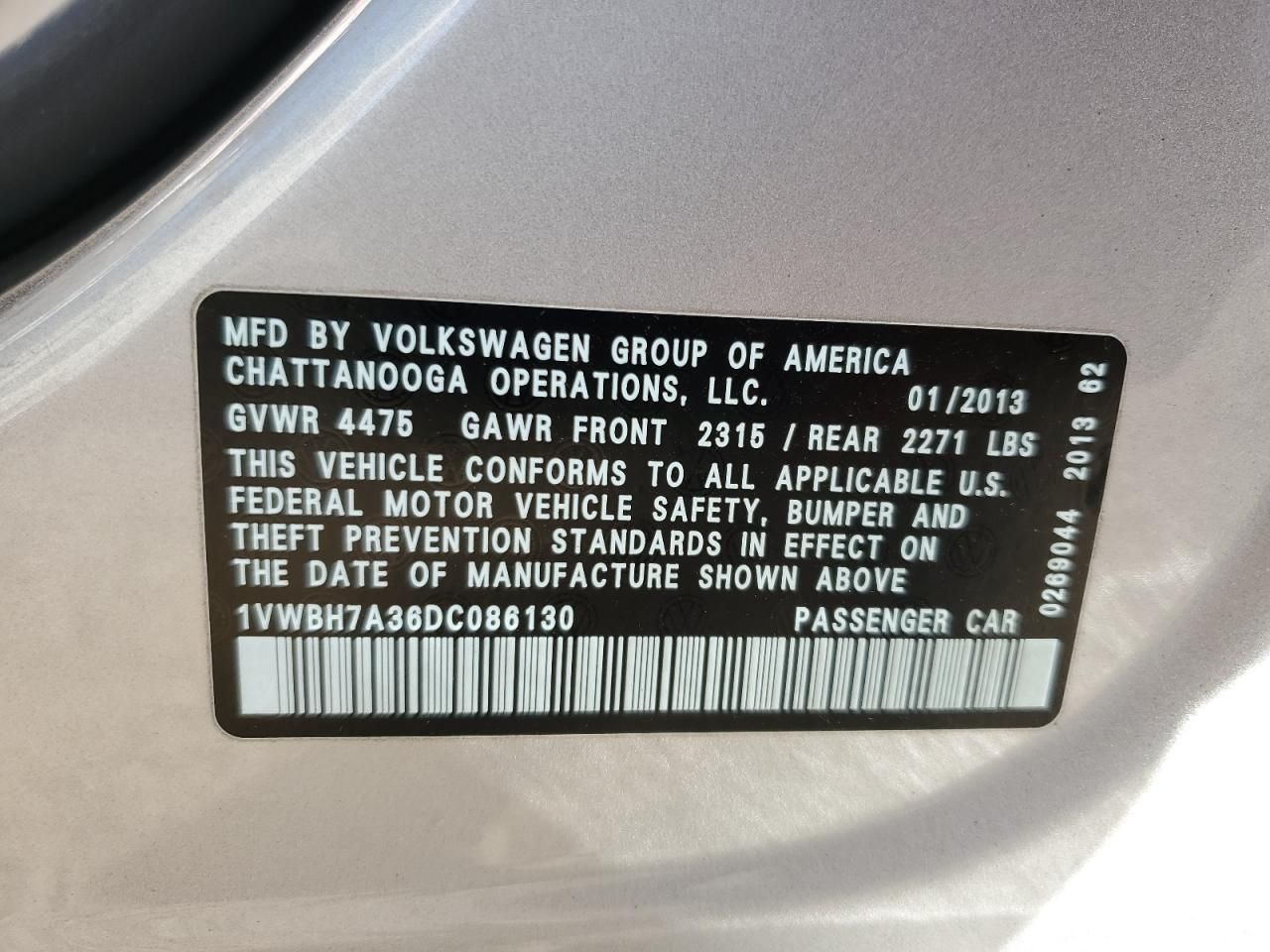 2013 Volkswagen Passat se