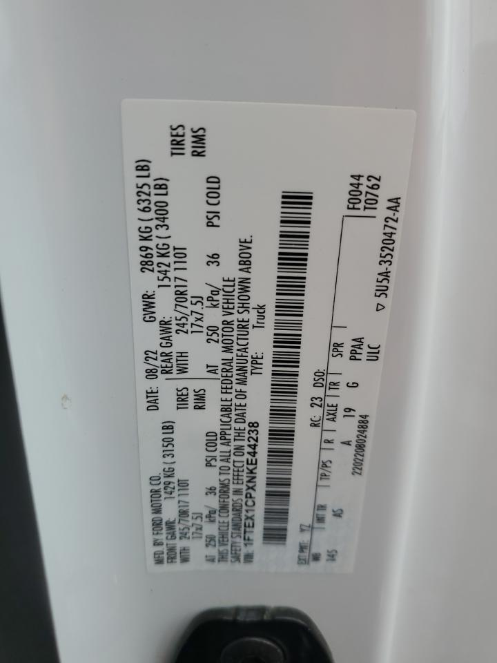 2022 Ford F150 Super Cab