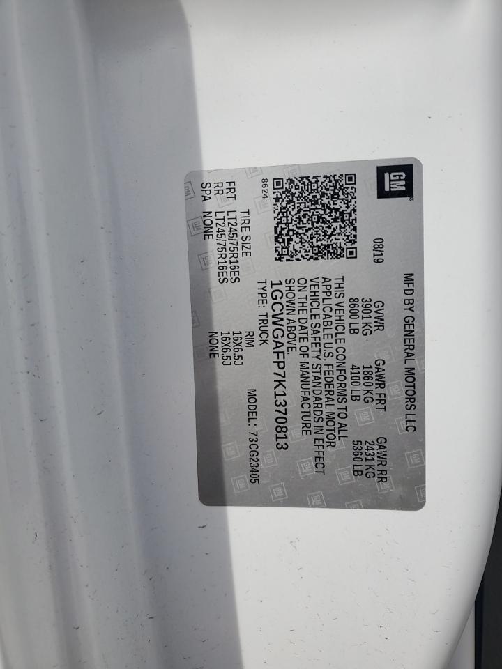 2019 Chevrolet Express G2500