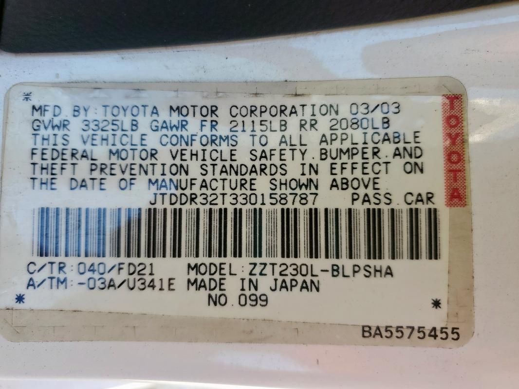 2003 Toyota Celica GT