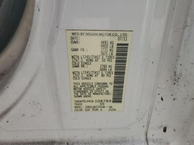 2012 Nissan NV 2500