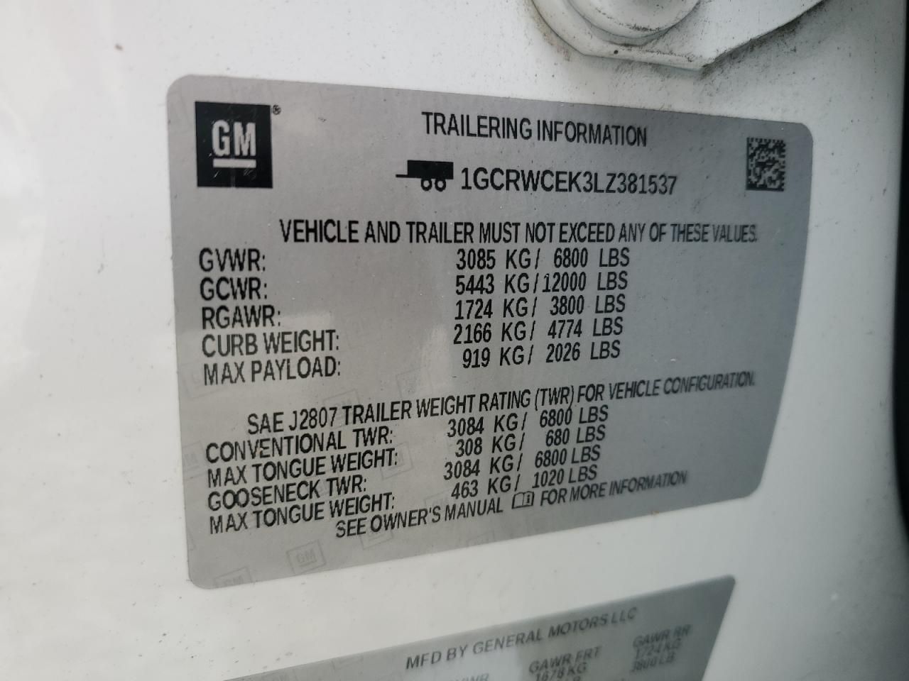 2020 Chevrolet Silverado C1500 lt