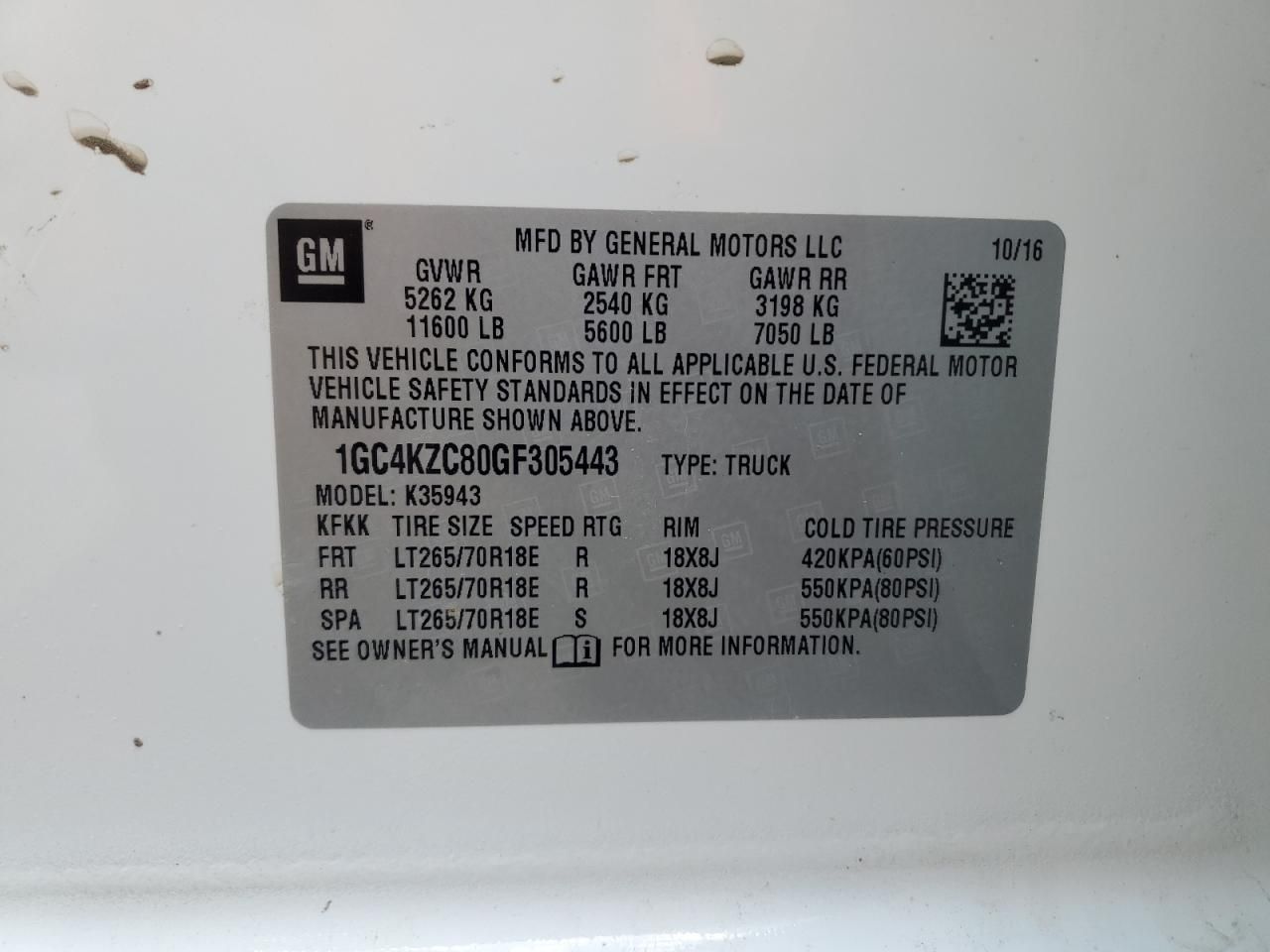 2016 Chevrolet Silverado K3500 LT