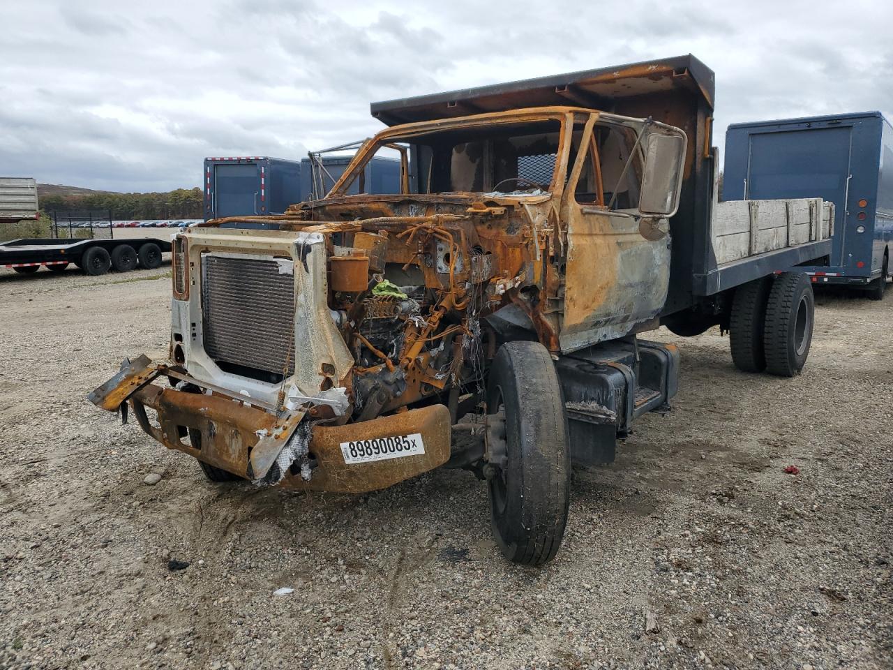 1996 Ford F800 Dump Flatbed Truck