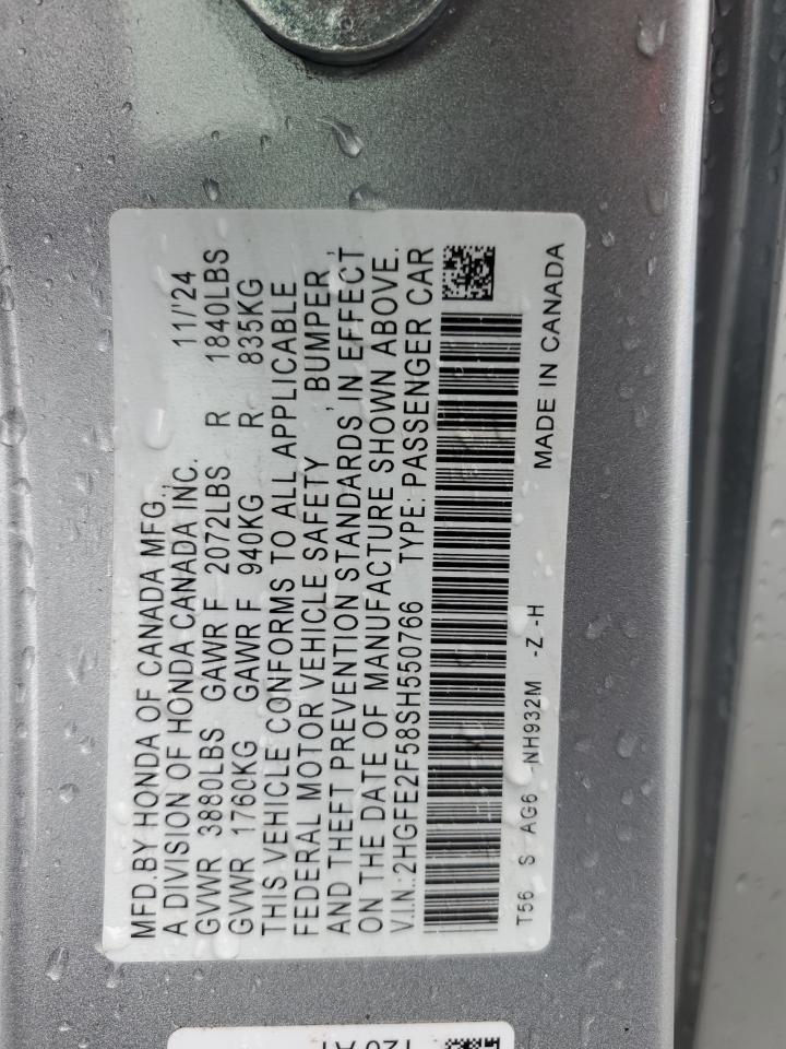 2025 Honda Civic Sport