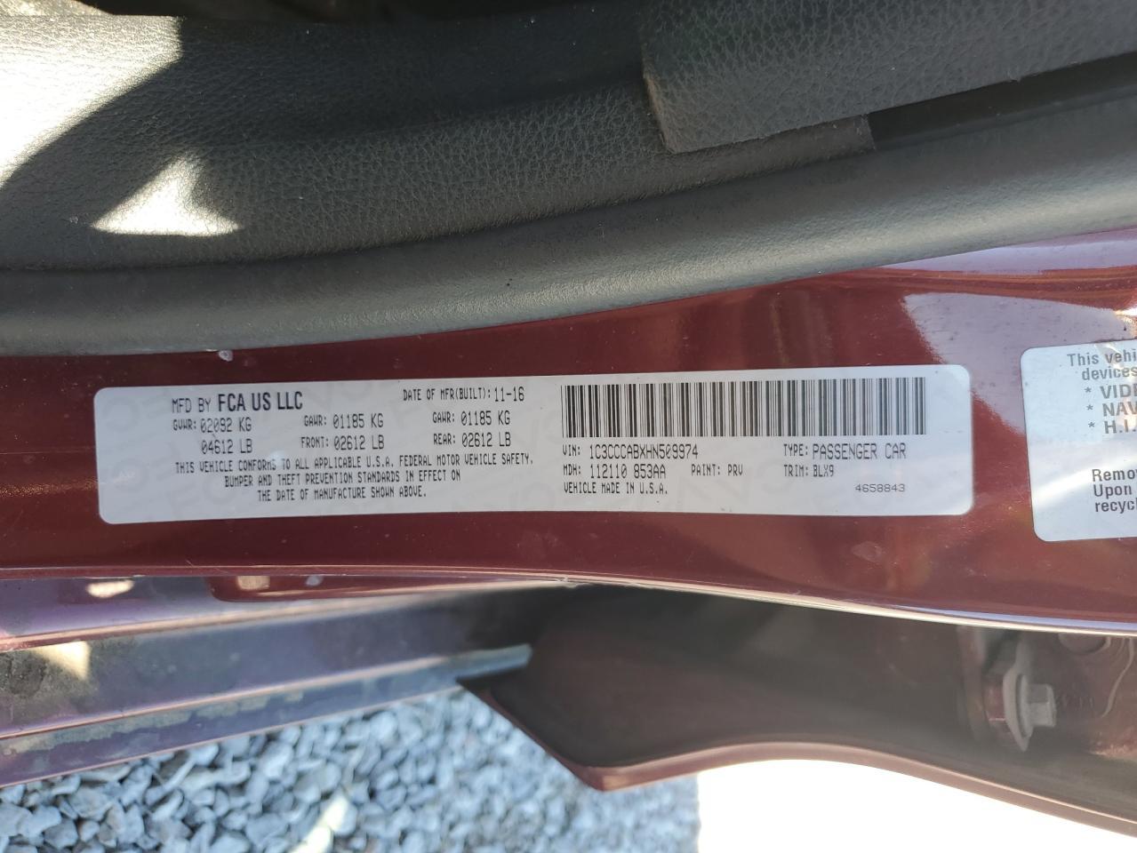 2017 Chrysler 200 Limited