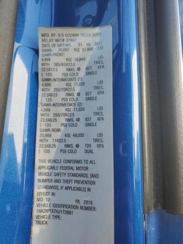 2017 Kenworth T880 Dump Truck