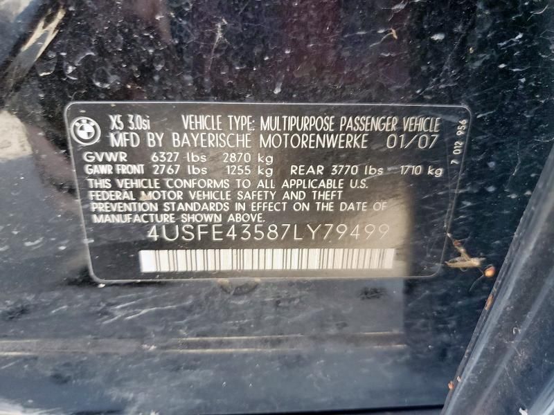 2007 BMW X5 3.0I