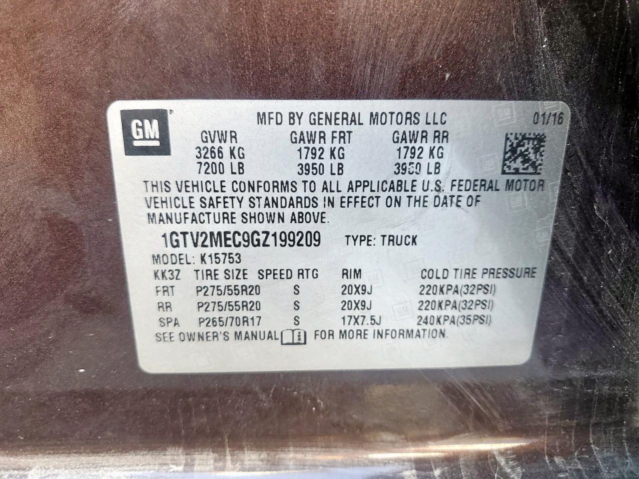 2016 GMC Sierra K1500 sle