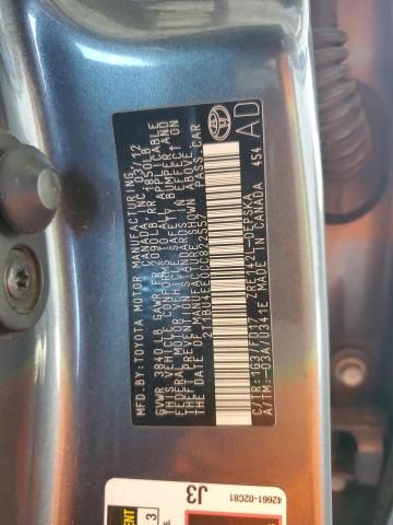 2012 Toyota Corolla Base
