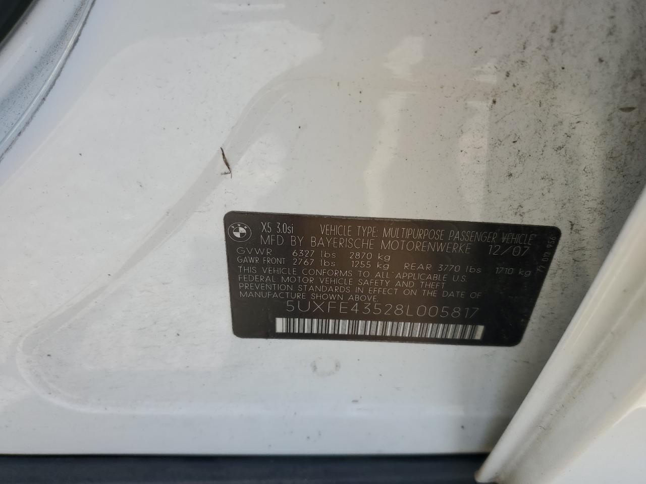 2008 BMW X5 3.0i