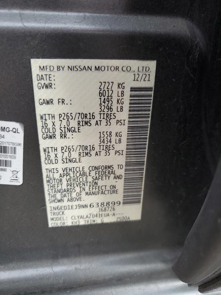 2022 Nissan Frontier s