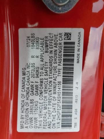 2025 Honda Civic Sport