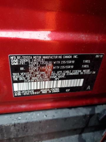 2019 Toyota Rav4 xle Premium