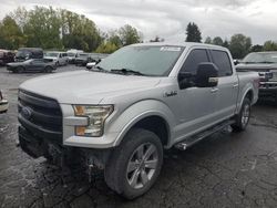 Salvage trucks for sale at Portland, OR auction: 2015 Ford F150 Supercrew