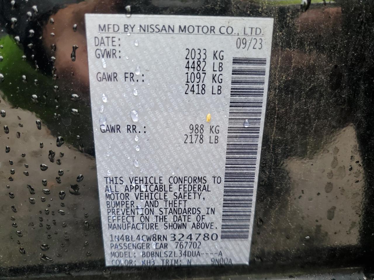 2024 Nissan Altima sr