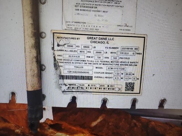 2022 Great Dane ECM-1113-11248 Refrigerated Van Trailer