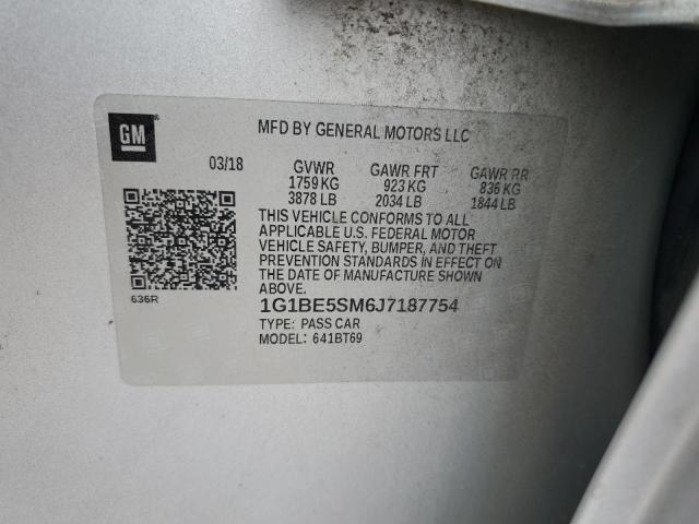 2018 Chevrolet Cruze lt