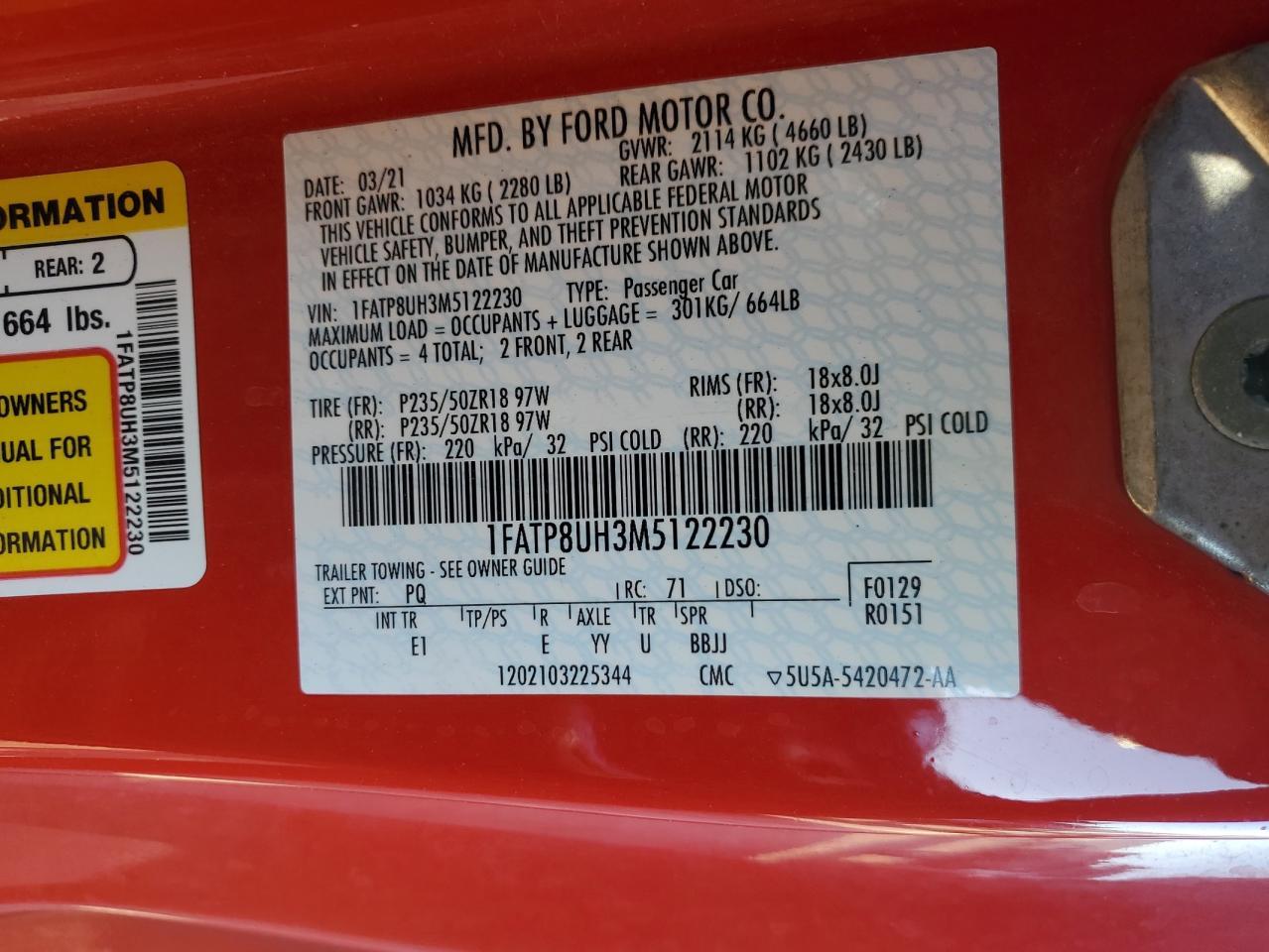 2021 Ford Mustang