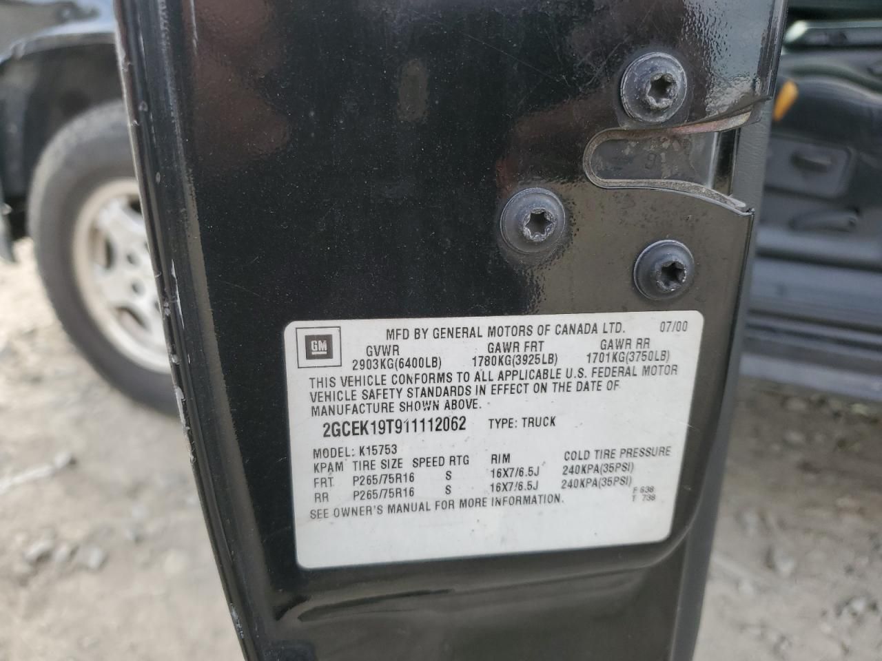 2001 Chevrolet Silverado K1500