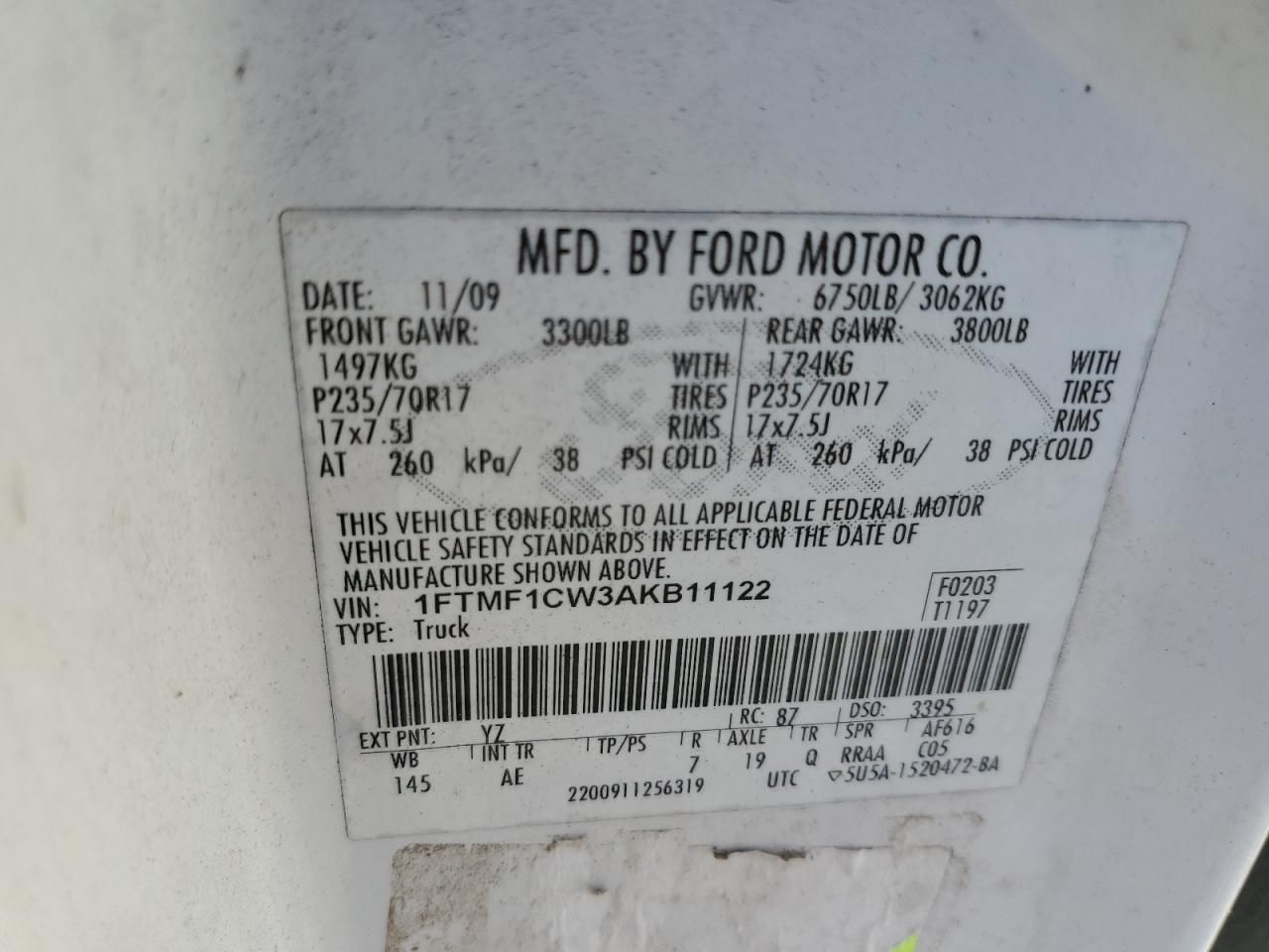 2010 Ford F150 Utility / Service Truck