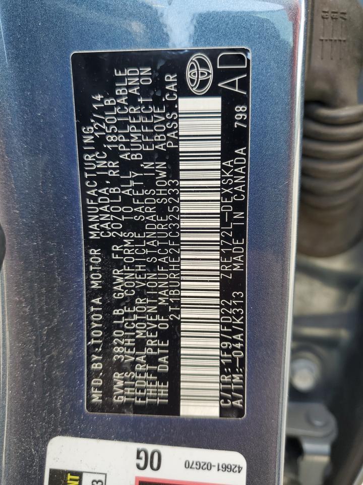 2015 Toyota Corolla l