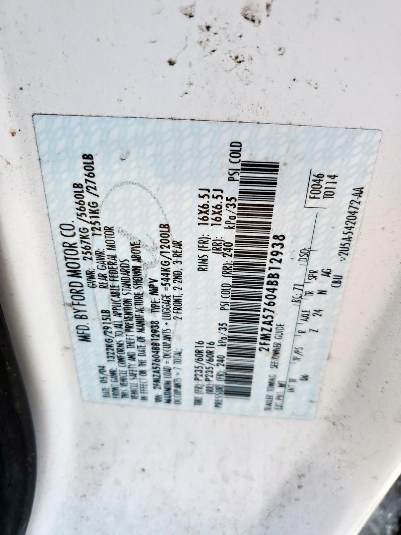 2004 Ford Freestar SES