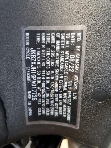 2023 Kawasaki Zx636 k