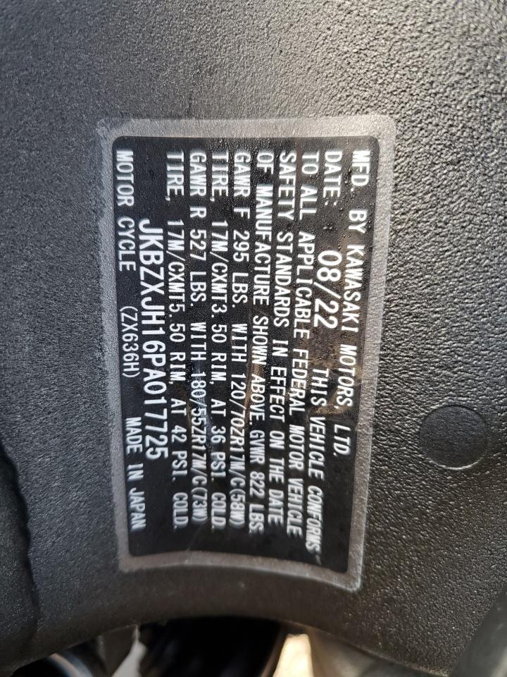 2023 Kawasaki ZX636 K