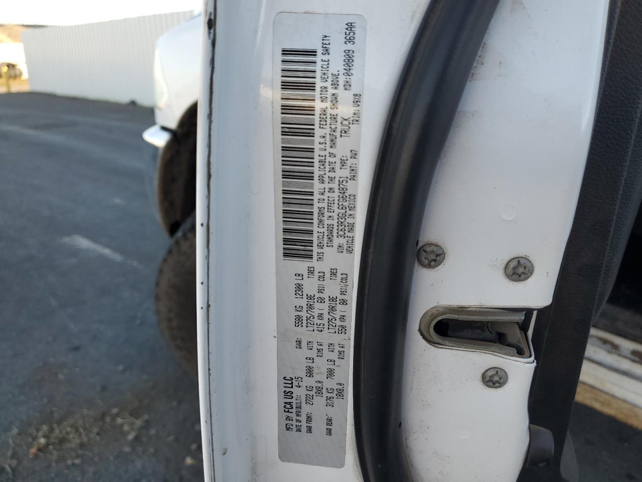 2015 Dodge RAM 3500 ST