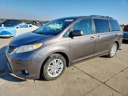 Toyota Sienna xle salvage cars for sale: 2014 Toyota Sienna XLE