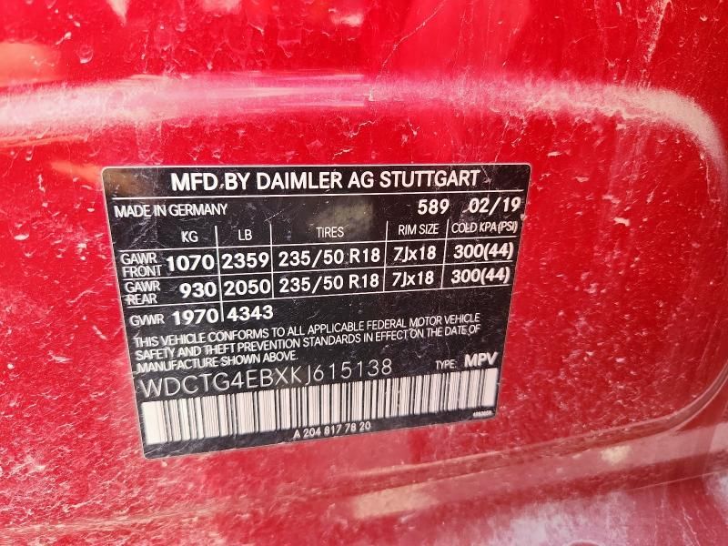 2019 Mercedes-Benz GLA 250