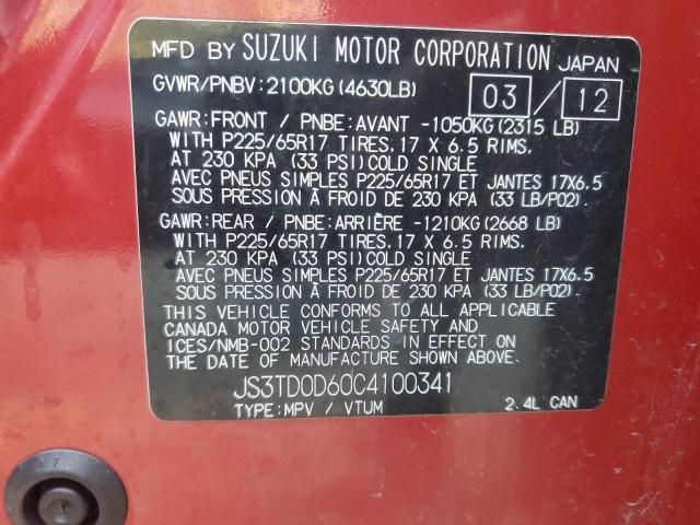 2012 Suzuki Grand Vitara Premium
