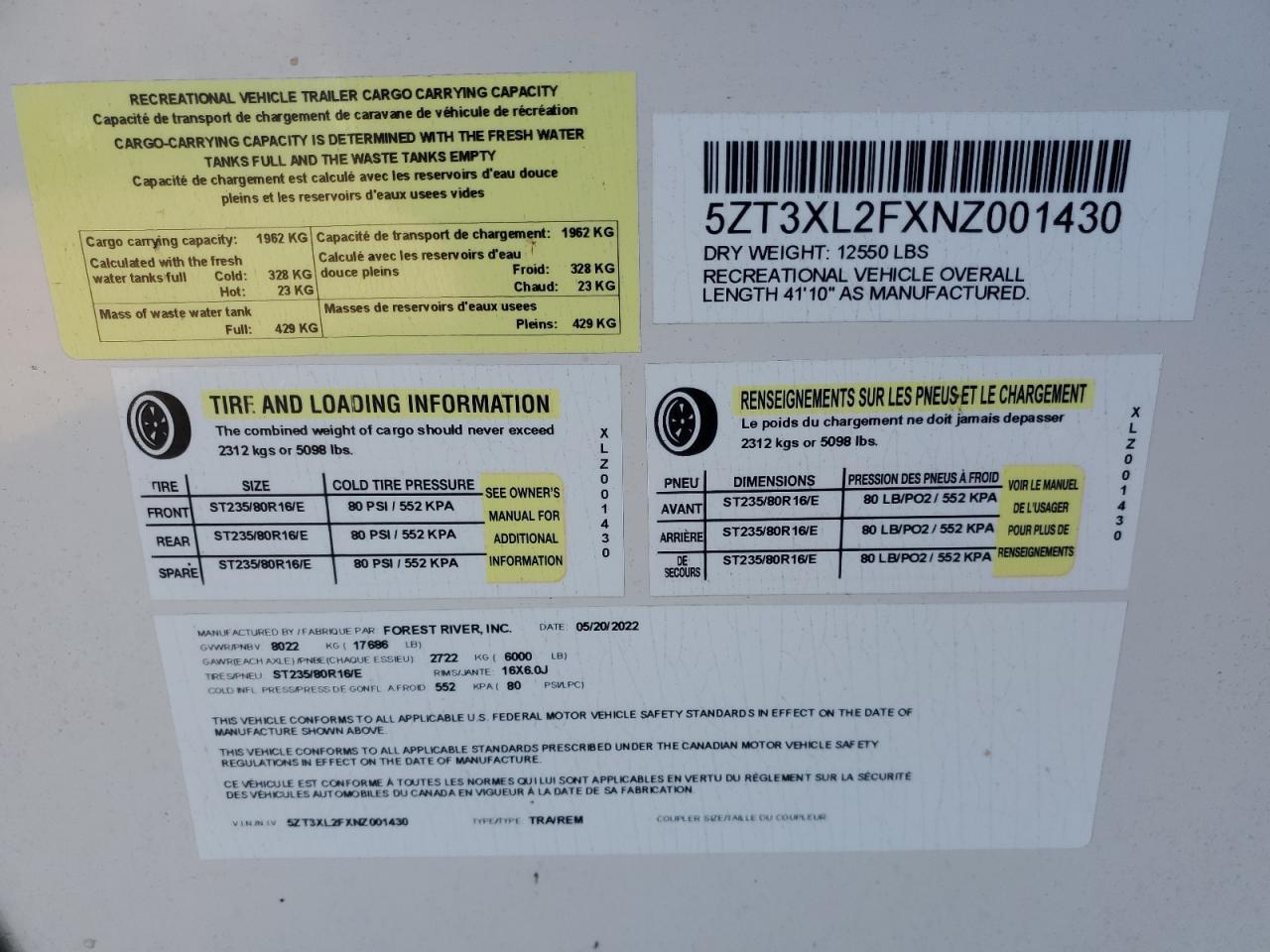 2022 Forest River XLR TOY Hauler