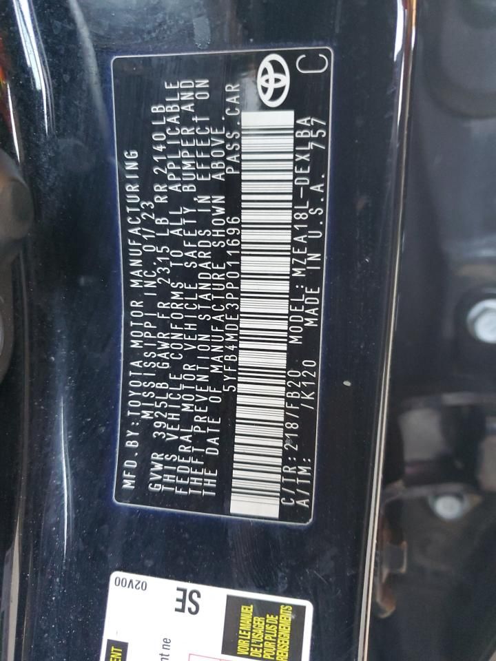 2023 Toyota Corolla le