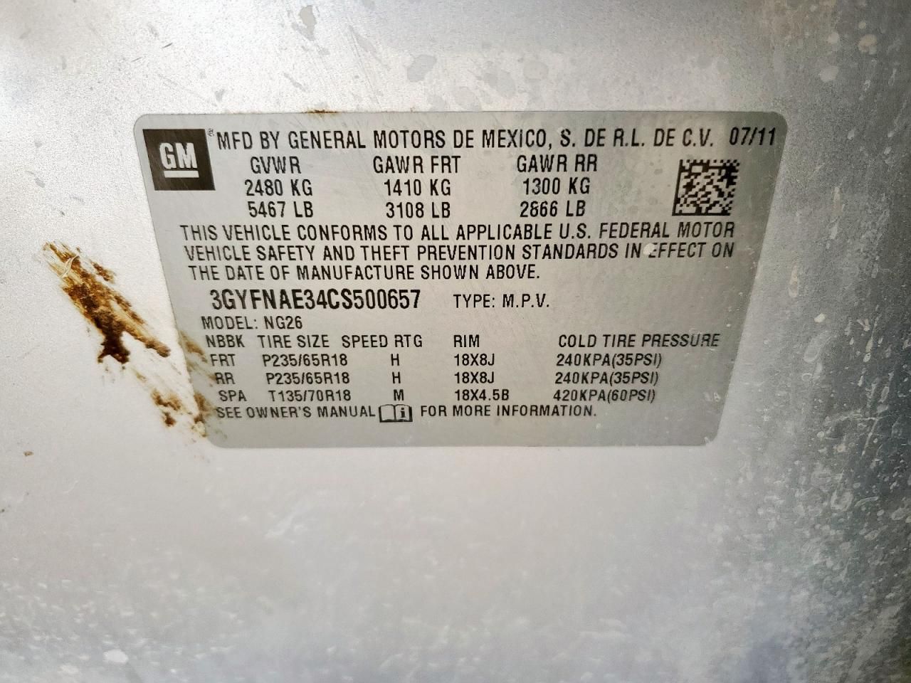 2012 Cadillac Srx Luxury Collection