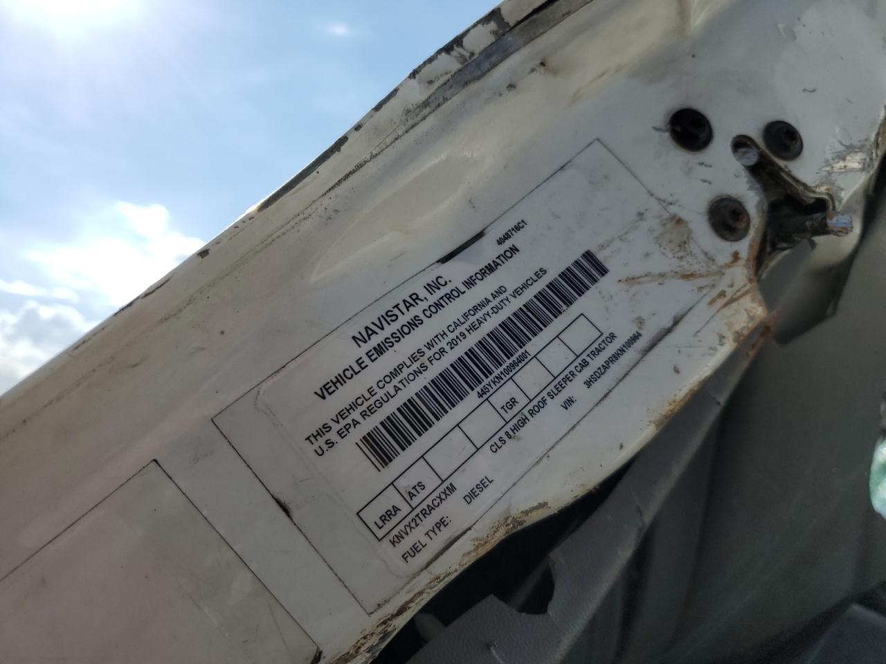 2019 International LT625 Truck Cab AND Chassis