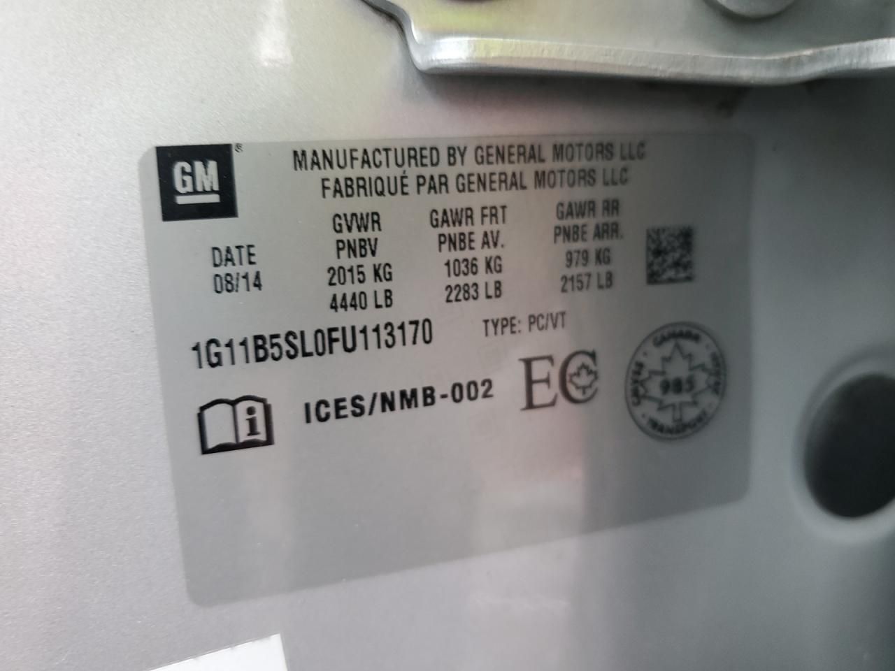 2015 Chevrolet Malibu ls